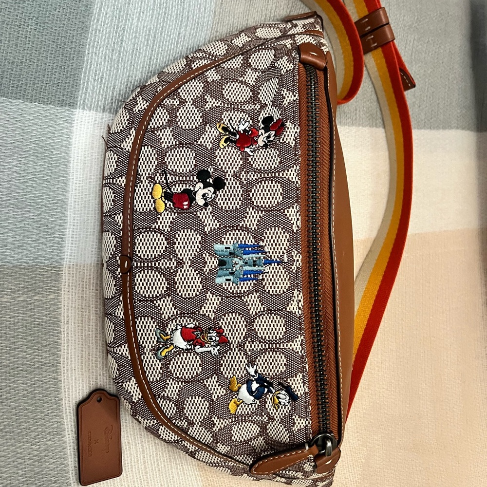 Coach Brown and Tan Disney Character Bag